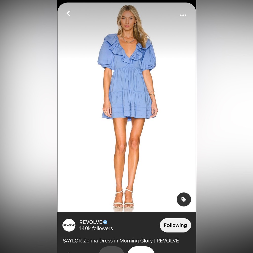 ISO Saylor “Zerina” Dress in Morning Glory